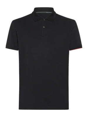Czarna Koszulka Polo Elastyczna Macro RRD