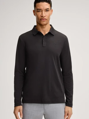 Czarna koszulka polo Pero z długim rękawem Joop