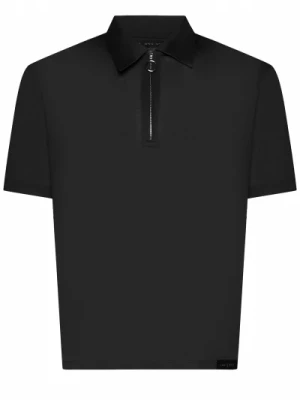 Czarna Koszulka Polo z Bawełny Low Brand