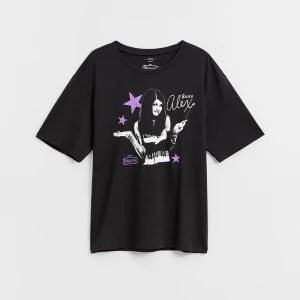 Czarna koszulka UNISEX z nadrukiem Alex Russo Wizards Beyond Waverly Place House