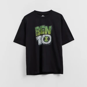 Czarna koszulka UNISEX z nadrukiem Ben 10 House