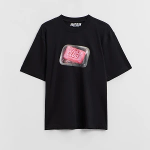 Zdjęcie produktu Czarna koszulka UNISEX z nadrukiem Fight Club House