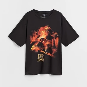 Czarna koszulka UNISEX z nadrukiem The Lord of the Rings House