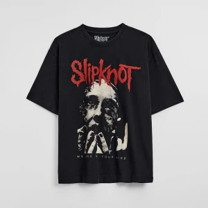Czarna koszulka z czerwonym nadrukiem Slipknot House