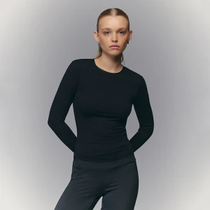 Czarna koszulka z długim rękawem House