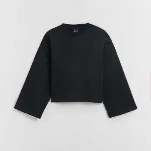 Czarna koszulka z długim rękawem relaxed fit House