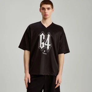 Czarna koszulka z gotyckim nadrukiem G4 House