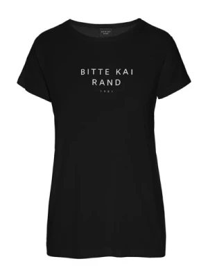 Czarna Koszulka z Logo Top Bitte Kai Rand