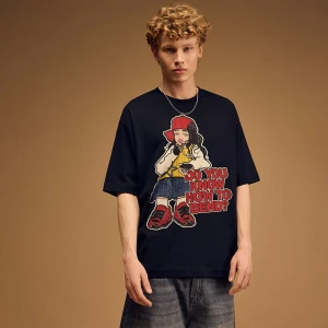 Czarna koszulka z nadrukiem Billie Eilish House