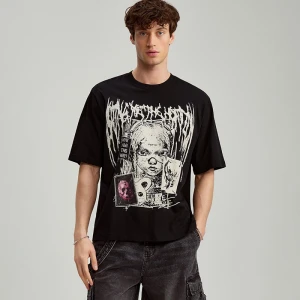 Zdjęcie produktu Czarna koszulka z nadrukiem Bring me the horizon House