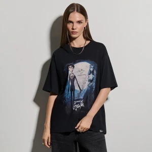 Czarna koszulka z nadrukiem Corpse Bride House