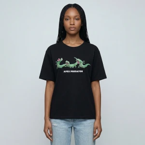 Zdjęcie produktu Czarna koszulka UNISEX z nadrukiem Hoppers House