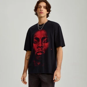Czarna koszulka z nadrukiem Lil Wayne House
