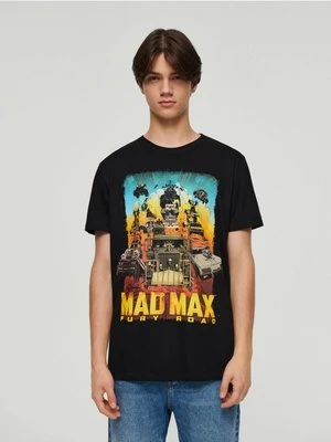 Czarna koszulka z nadrukiem Mad Max House