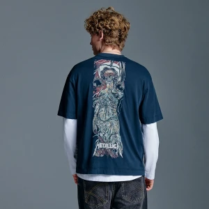 Czarna koszulka z nadrukiem Metallica House