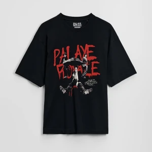 Czarna koszulka z nadrukiem Palaye Royale House