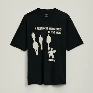 Czarna koszulka z nadrukiem rozmazanych ludzi House