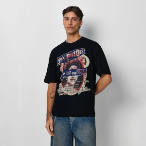 Zdjęcie produktu Czarna koszulka z nadrukiem Sex Pistols House