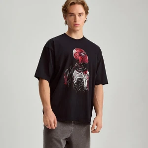 Czarna koszulka z nadrukiem Spider-Man Venom House