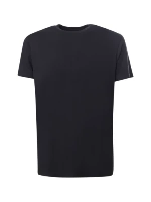 Czarna koszulka z okrągłym dekoltem - Regular Fit Emporio Armani