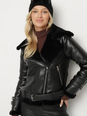 Czarna Kurtka Biker Thalica