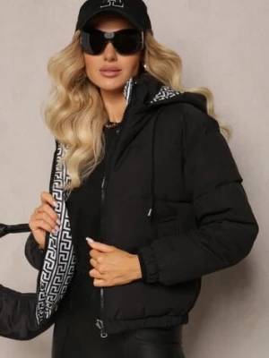 Czarna Kurtka Dwustronna z Kapturem Goitolla j.style