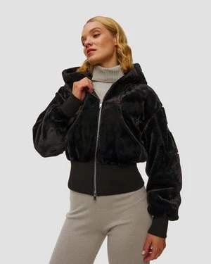 Czarna Kurtka Futerkowa Damska Moose Knuckles Rose De Lima Bunny