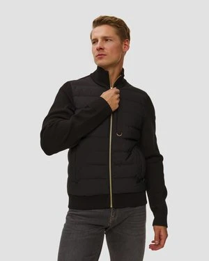 Czarna Kurtka Hybrydowa Męska Moose Knuckles Kamet Hybrid Jacket Gold