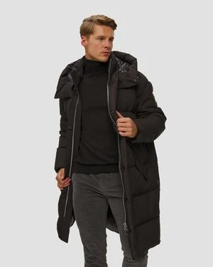 Czarna Kurtka Męska Moose Knuckles Everest Long Puffer