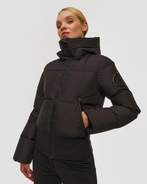 Czarna Kurtka Narciarska Damska Goldbergh Village