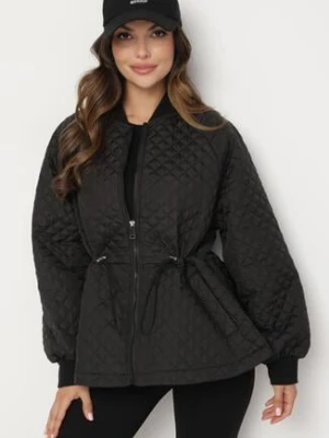 Czarna Kurtka Pikowana Bomberka Ellieanna ann gissy