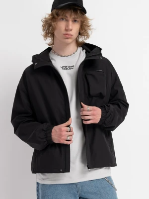Czarna kurtka przejściowa o kroju pudełkowym Reporter