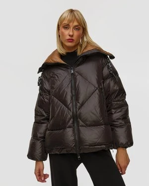 Czarna Kurtka Puchowa Damska Deha