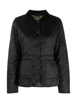 Czarna Kurtka z Logo Barbour