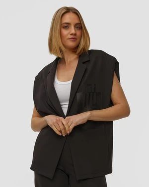 Czarna Marynarka Bez Rękawów Sportalm