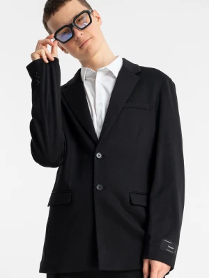 Czarna marynarka garniturowa REGULAR Reporter