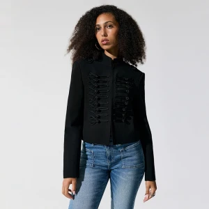 Czarna marynarka w stylu napoleon jacket House