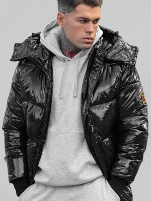 Czarna męska kurtka puffer SikSilk