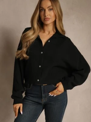 Czarna Muślinowa Koszula z Bawełny Ateloria jumelle