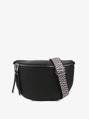 Czarna Nerka z Kieszonkami i Ozdobnymi Frędzlami Malloria francis