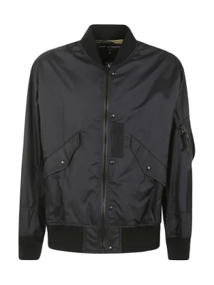 Czarna Nylonowa Kurtka Bomber Comme des Garçons