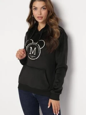 Czarna Ocieplana Bluza z Kapturem Needhi kamaella