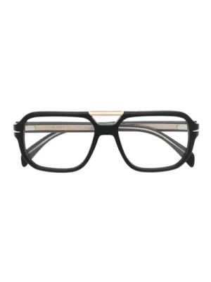 Czarna Oprawka Optyczna, wszechstronna i stylowa Eyewear by David Beckham