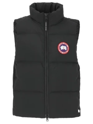 Czarna Pikowana Kurtka Husky Canada Goose