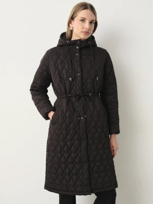 Czarna pikowana kurtka typu parka Greenpoint