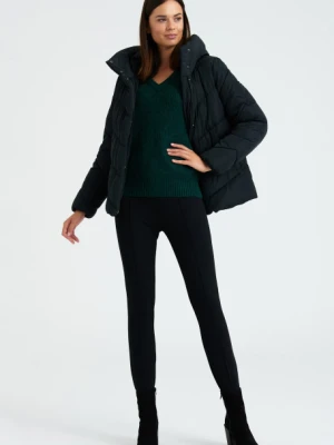 Czarna, pikowana kurtka typu puffer Greenpoint