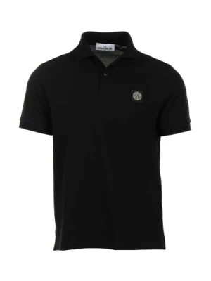 Czarna Polo Slim Fit Stone Island