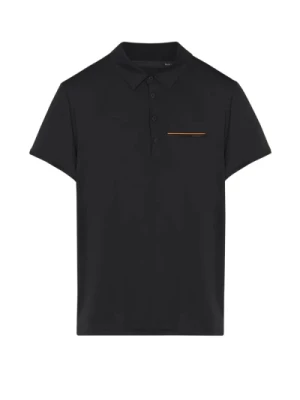 Czarna Polo T-shirt dla Mężczyzn - Stylowa i Wygodna RRD