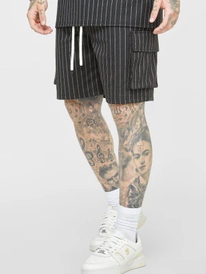 Czarna rocznicowa koszulka basketballowa cargo męska SikSilk