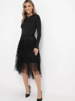 Czarna Rozkloszowana Spódnica Tiulowa Worlett elsa.m by may